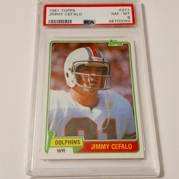 Jimmy Cefalo Miami Dolphins 1981 Topps #371 Football Card #eshopchicago - Picture 1 of 6